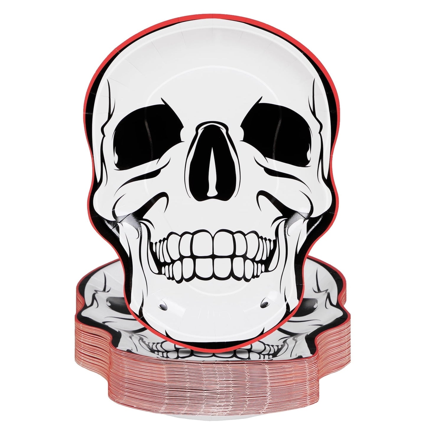 DAZLUTE 200 PCS Halloween Paper Plates and Napkins Disposable Dinnerware Set Halloween Party Supplies